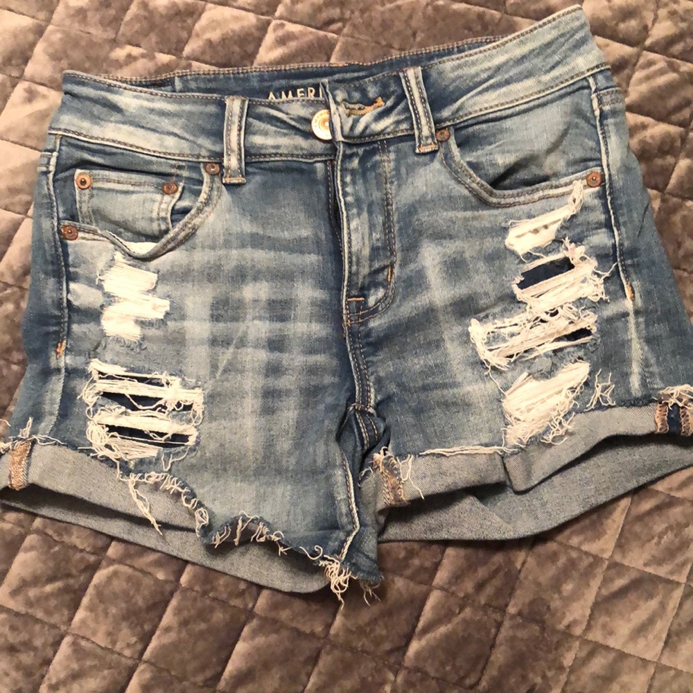 American eagle midi jean shorts. Size 4